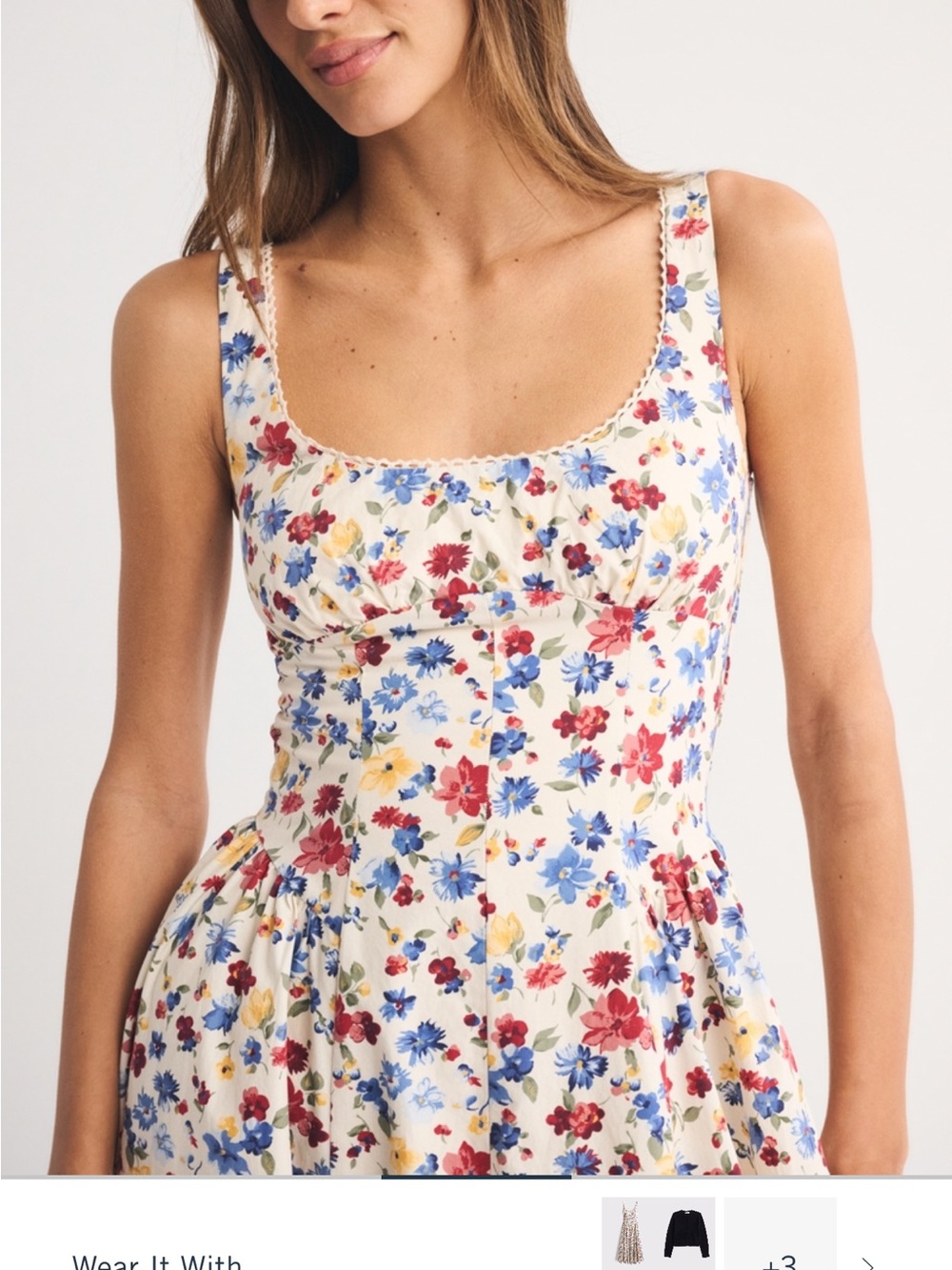 Abercrombie Dylan Floral Midi Dress MP - Picture 5 of 5